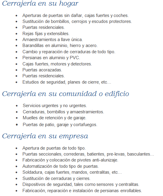Cerrajeros Santa Ana los mejores servicios al mejor precio